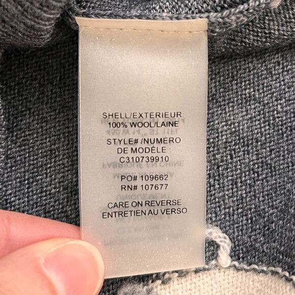 Alice + Olivia Gray Wool Polkadot Crewneck Sweater Sz M - Picture 6 of 9